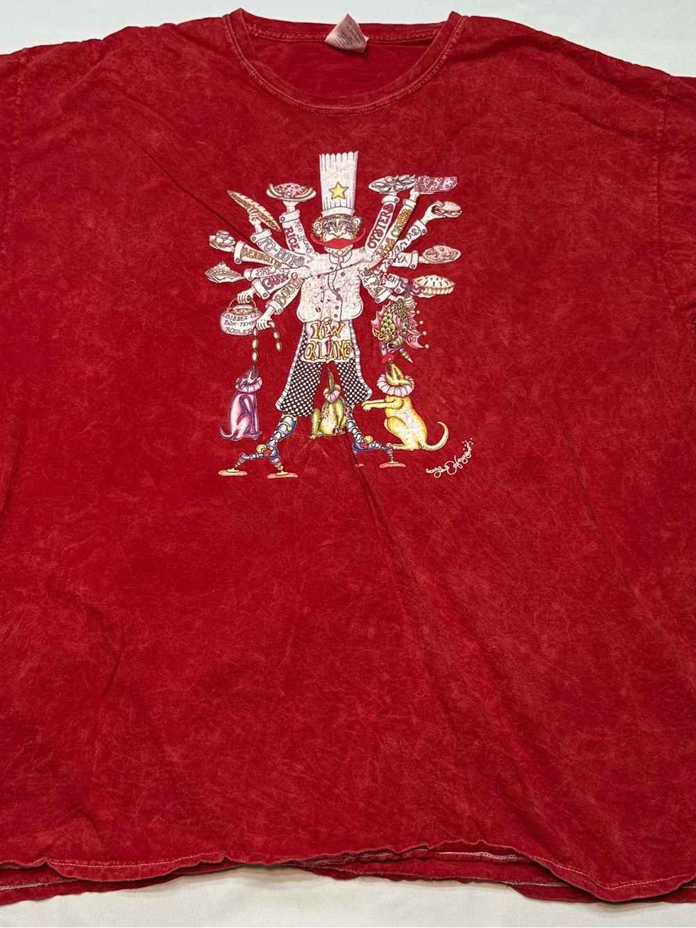 Vintage Jamie Hayes New Orleans Where’s My Boudin Shirt XL